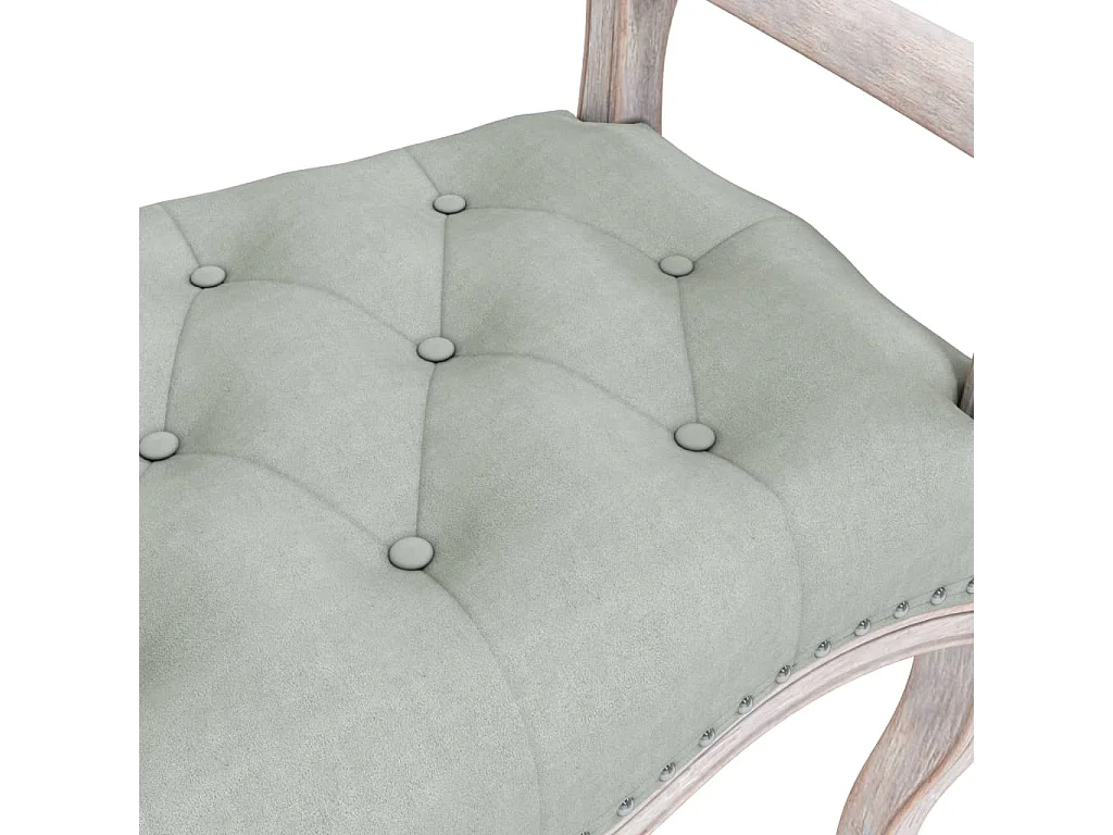 Panca Grigio Chiaro 110x45x60 cm in Velluto