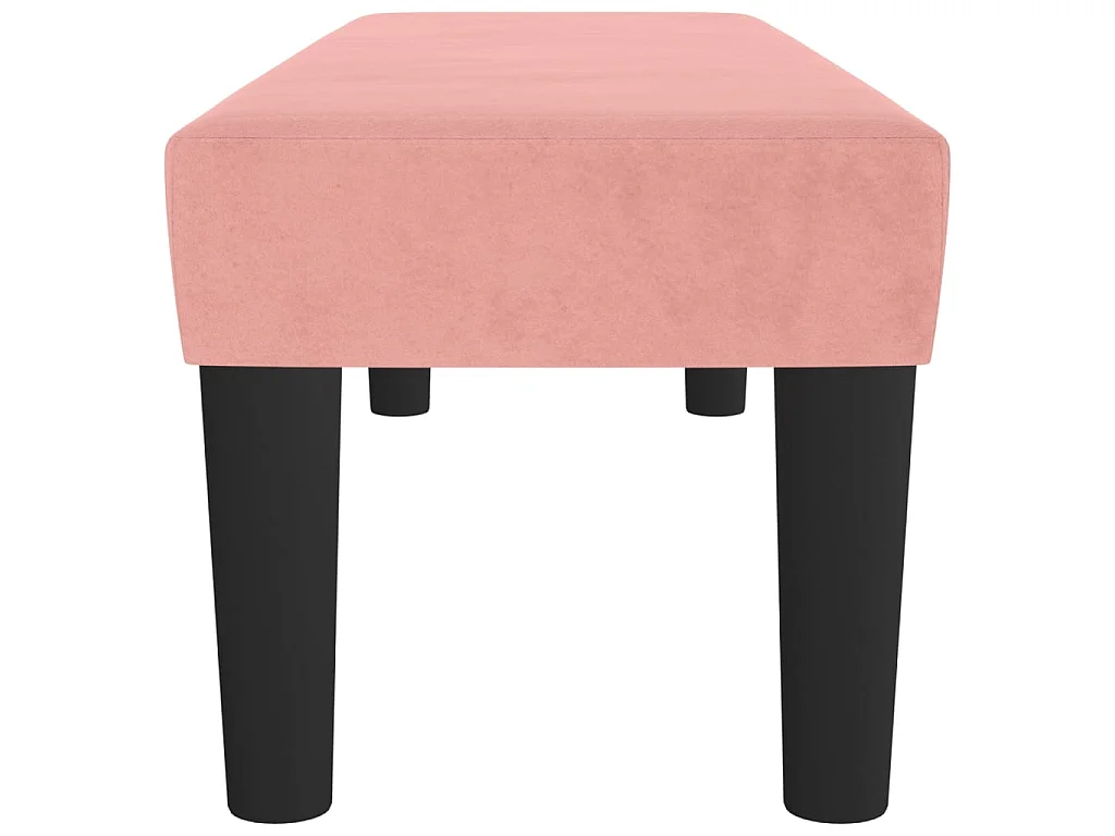 Banc Rose 100x30x30 cm Velours