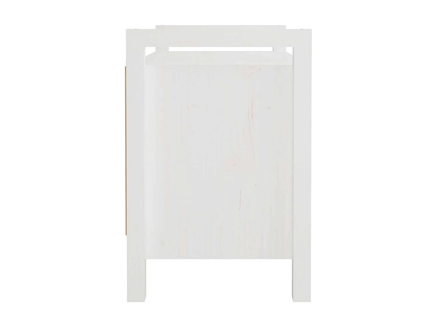 Banc d'entrée Blanc 80x40x60 cm Bois de pin massif