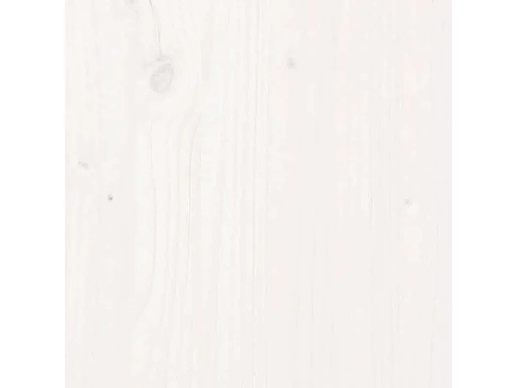 Flurbank Weiß 80x40x60 cm Massivholz Kiefer