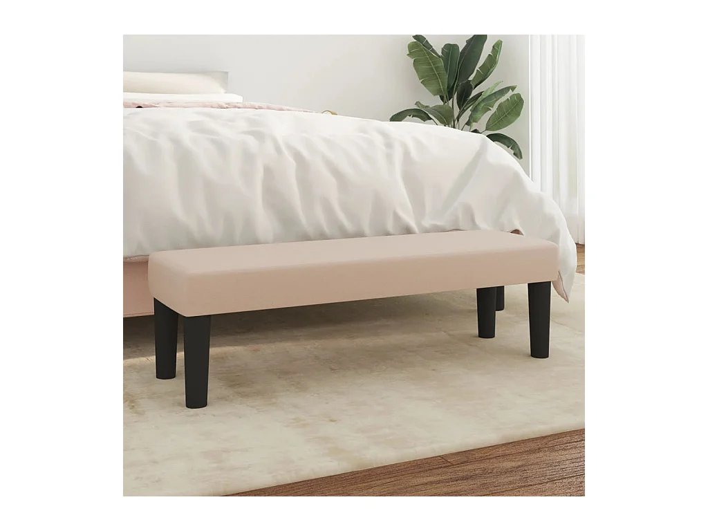 Panca Cappuccino 100x30x30 cm in Similpelle