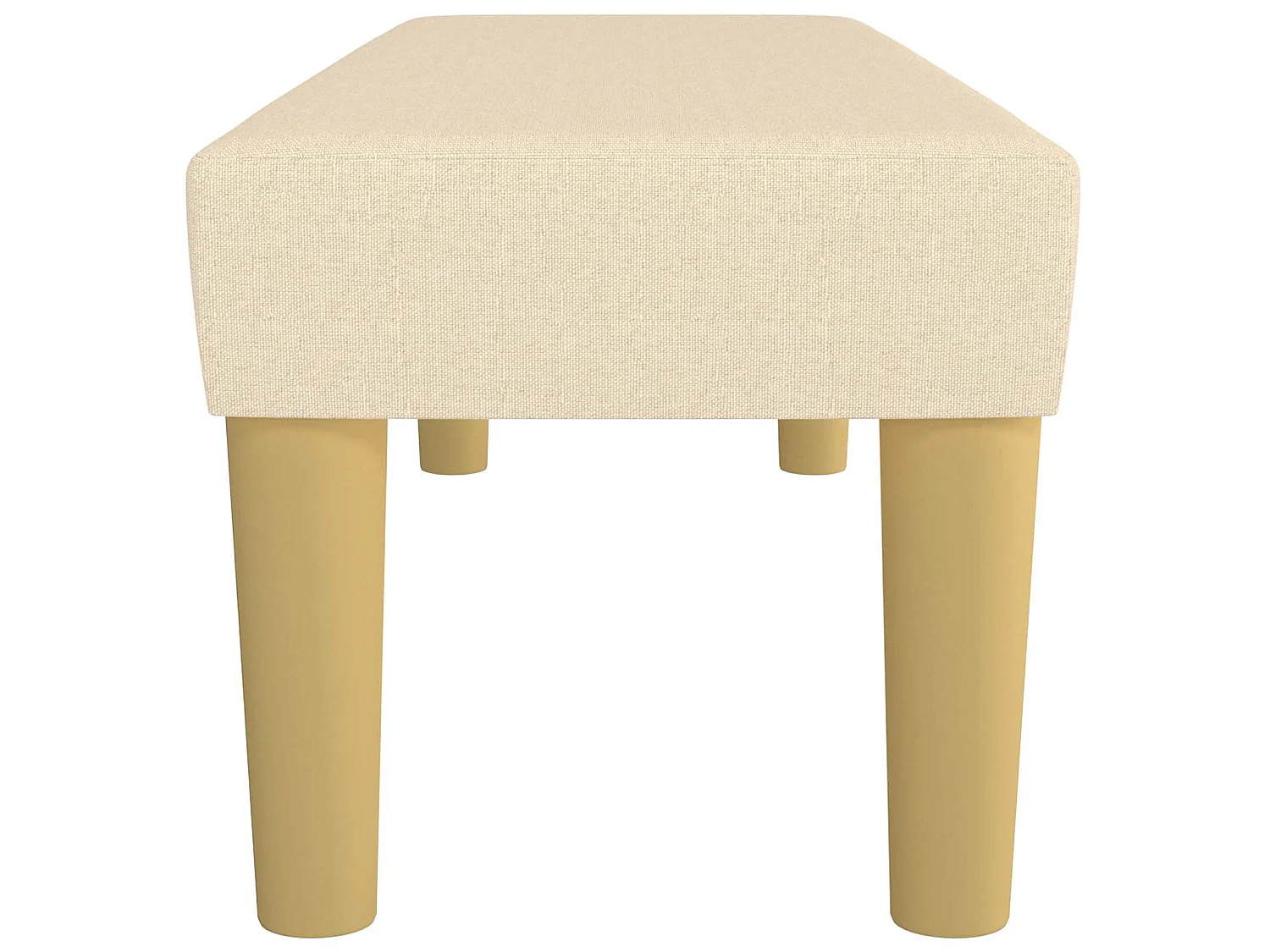 Banc Crème 100x30x30 cm Tissu
