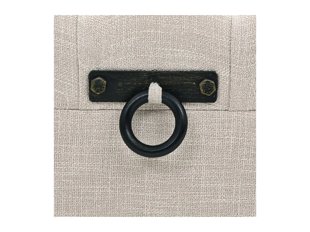 Opbergbankenset 112x37x45 cm massief hout en staal 3-delig