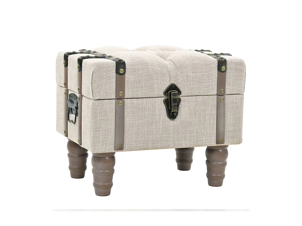 Opbergbankenset 112x37x45 cm massief hout en staal 3-delig