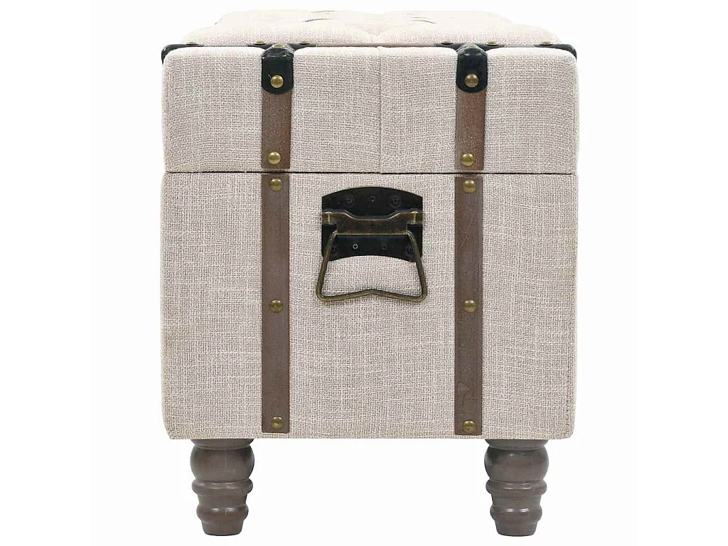 Aufbewahrungsbank-Set 3-tlg. Massivholz und Stahl 112x37x45 cm