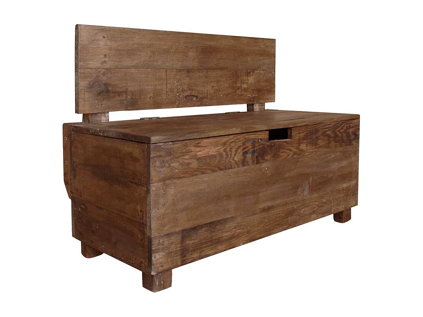 Bank 86x40x60 cm massief mahoniehout