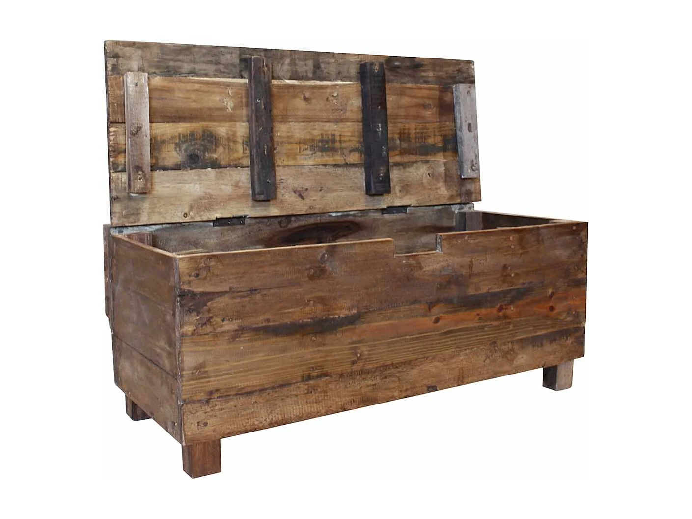 Bank 86x40x60 cm massief mahoniehout