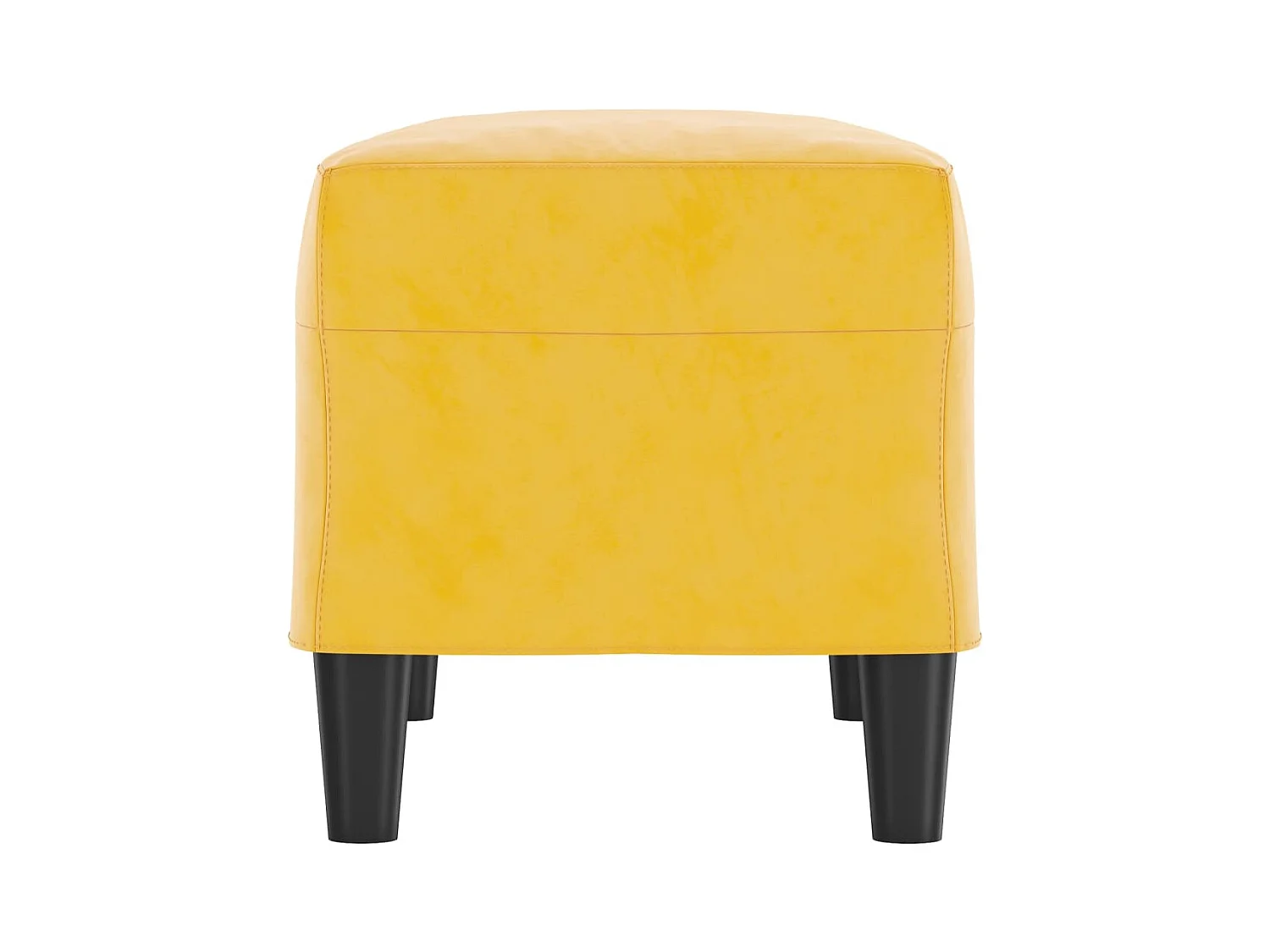 Panca Giallo 70x35x41 cm in Velluto