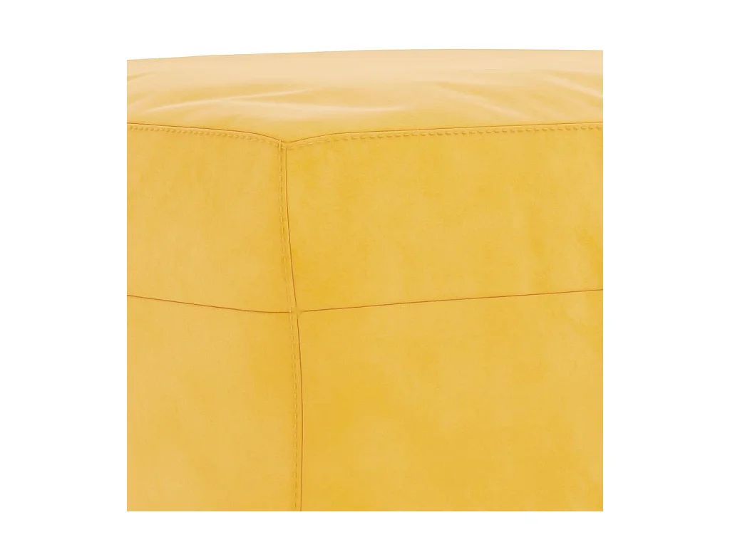 Panca Giallo 70x35x41 cm in Velluto