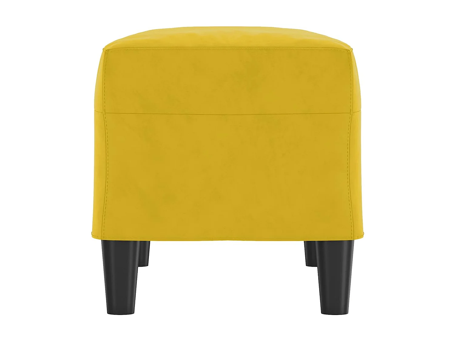 Banc Jaune 70x35x41 cm Velours