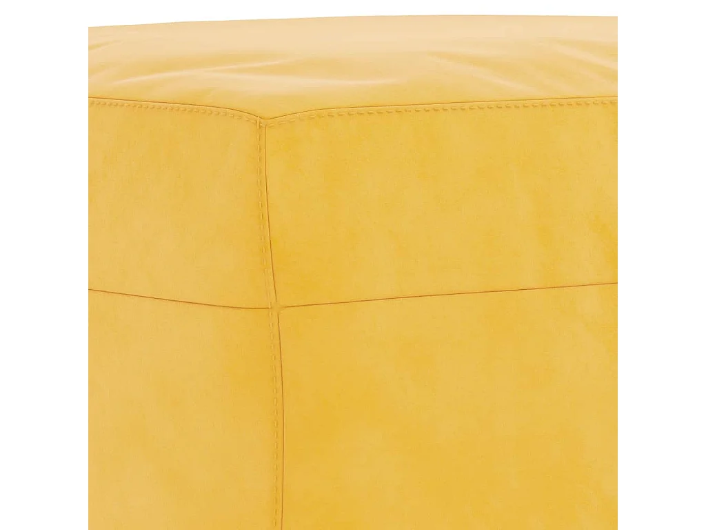 Banc Jaune 70x35x41 cm Velours