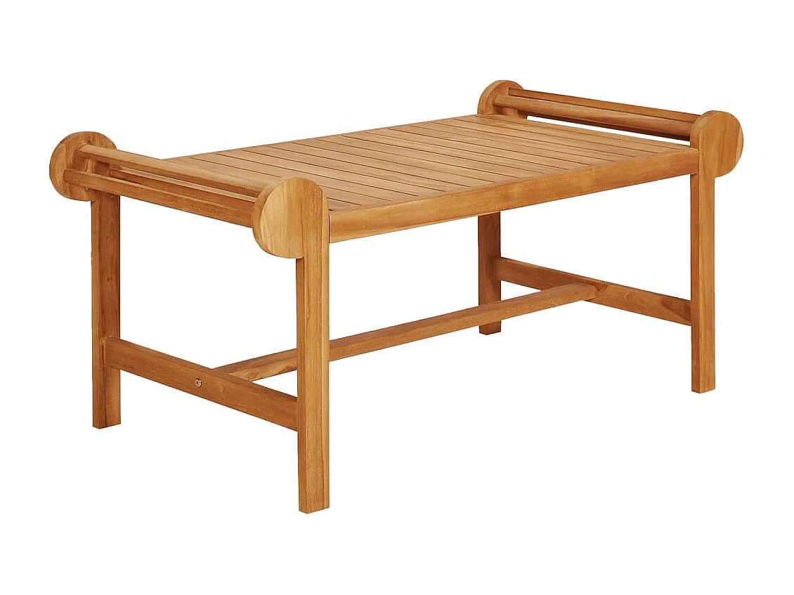 4-tlg. Garten-Lounge-Set Massivholz Teak