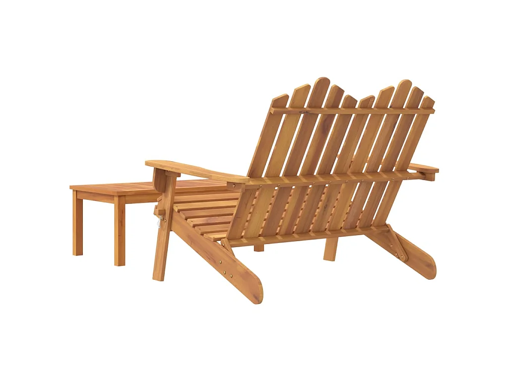 Juego de muebles de jardín Adirondack 2 piezas madera acacia
