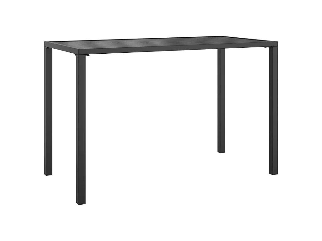 Juego de comedor de jardín 2 piezas acero gris antracita