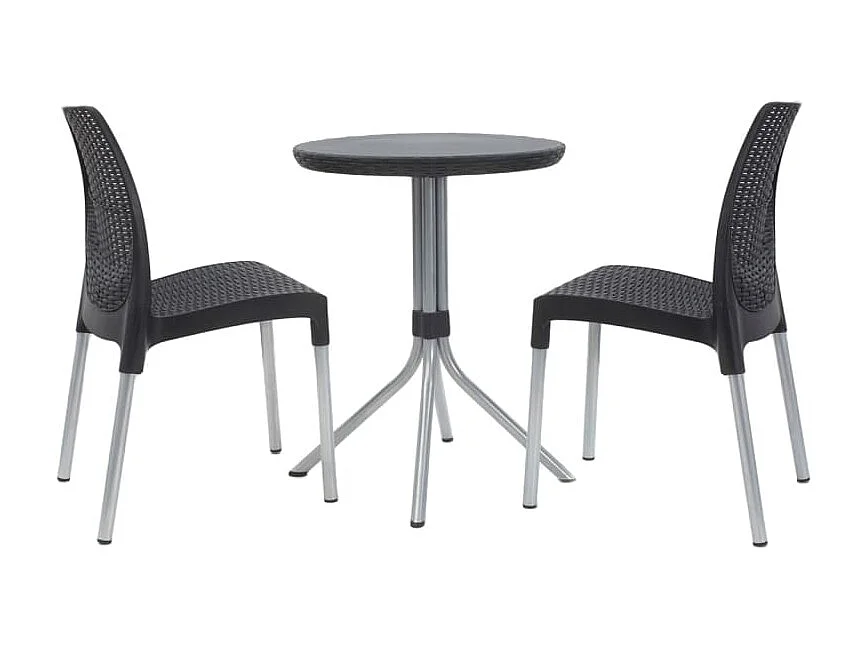 Bistro-Set Chelsea Graphit 223562