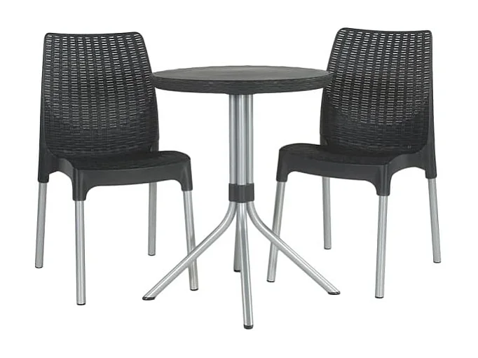 Bistro-Set Chelsea Graphit 223562