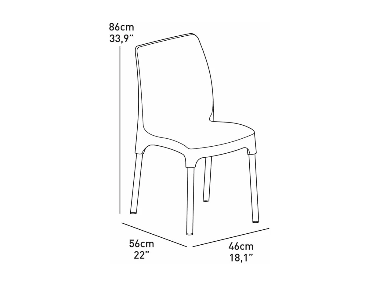 Bistro-Set Chelsea Graphit 223562