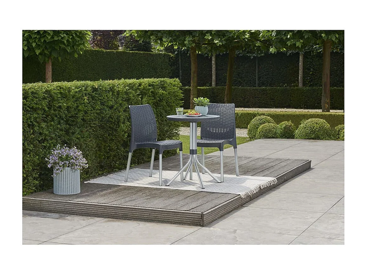 Bistro-Set Chelsea Graphit 223562