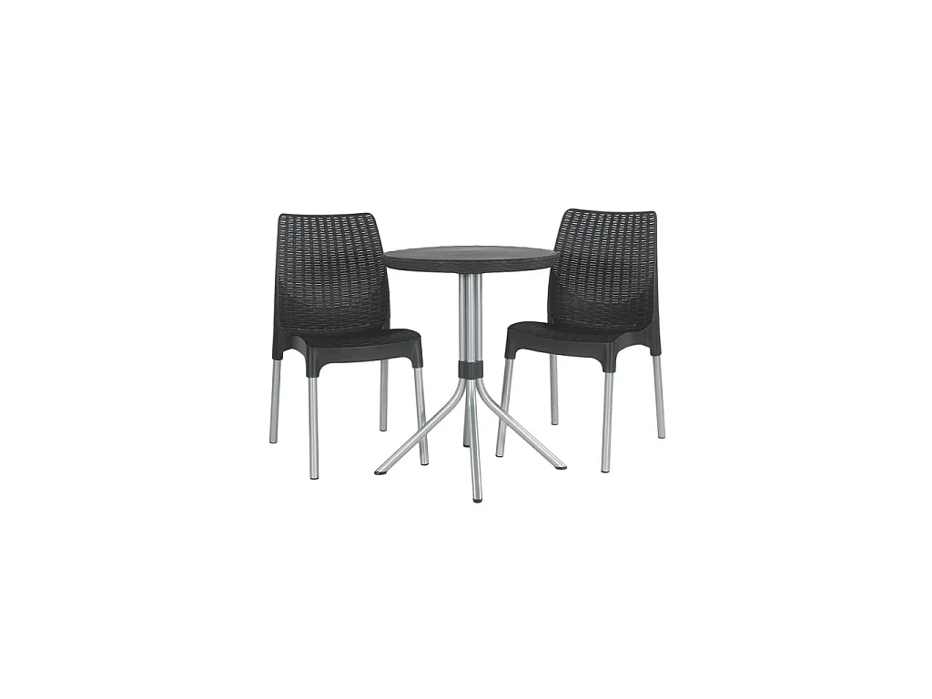 Jeu de bistro Chelsea Graphite 223562