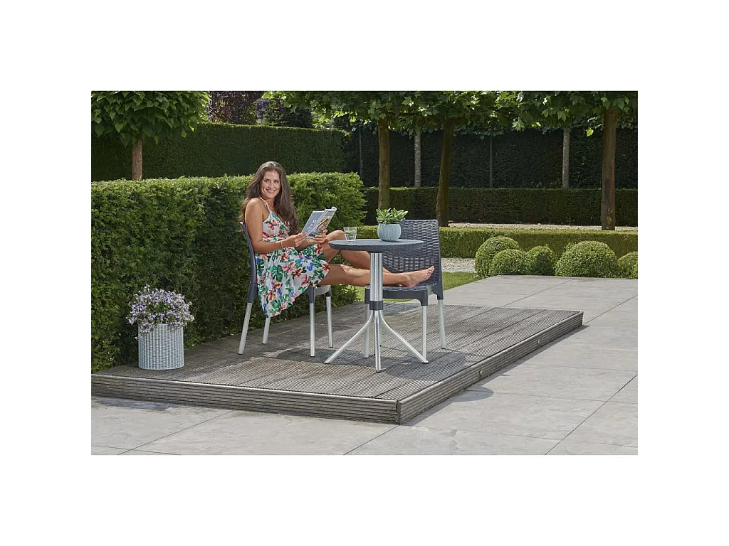 Jeu de bistro Chelsea Graphite 223562