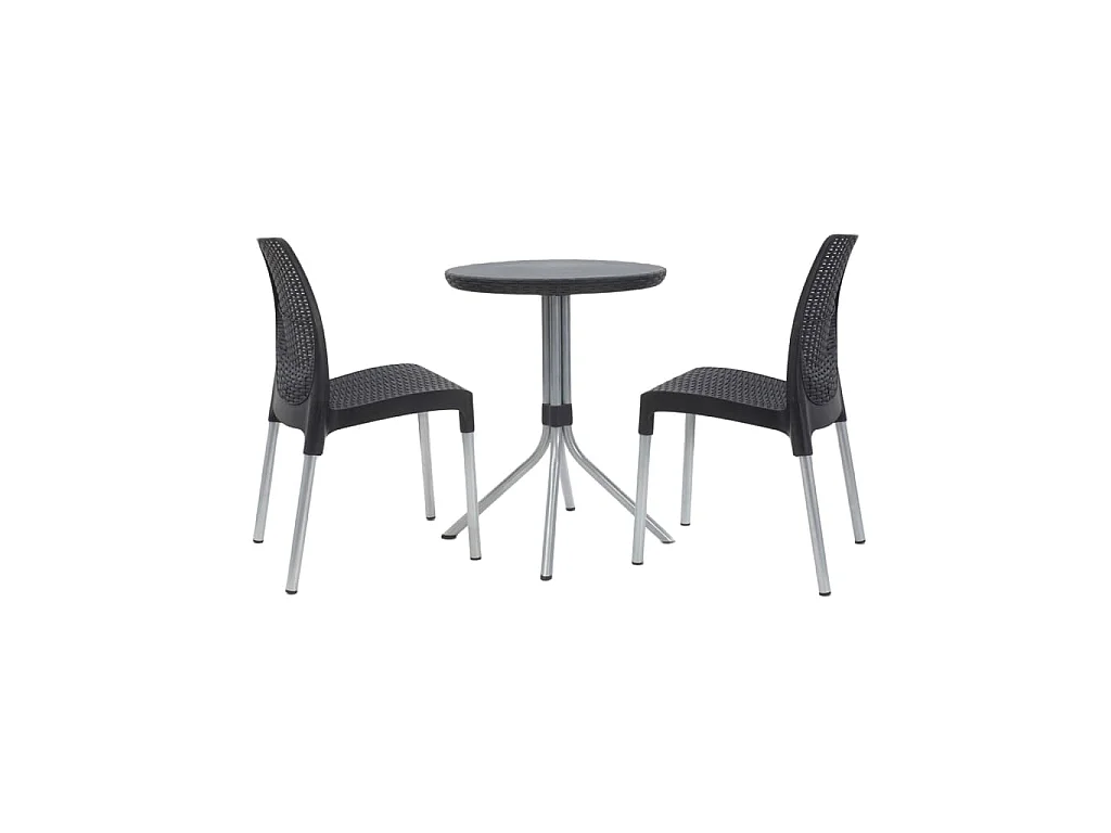 Jeu de bistro Chelsea Graphite 223562