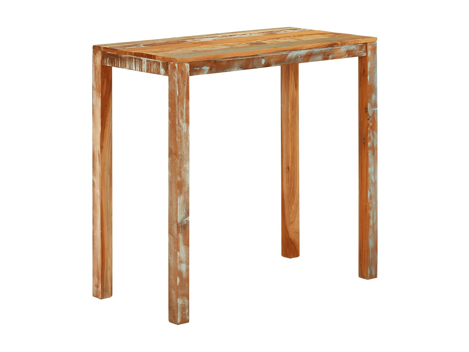 Table de bar 112x55x108 cm Bois massif de récupération
