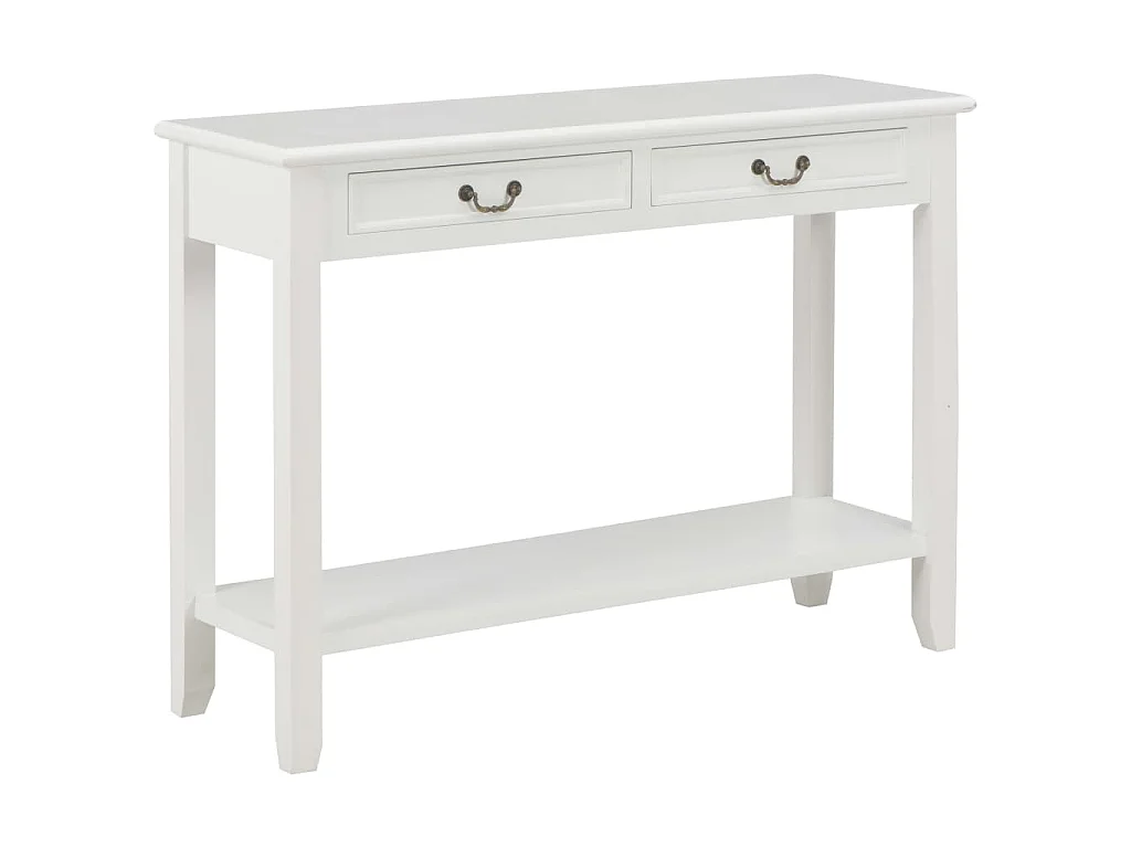 Table console Blanc 110x35x80 cm Bois