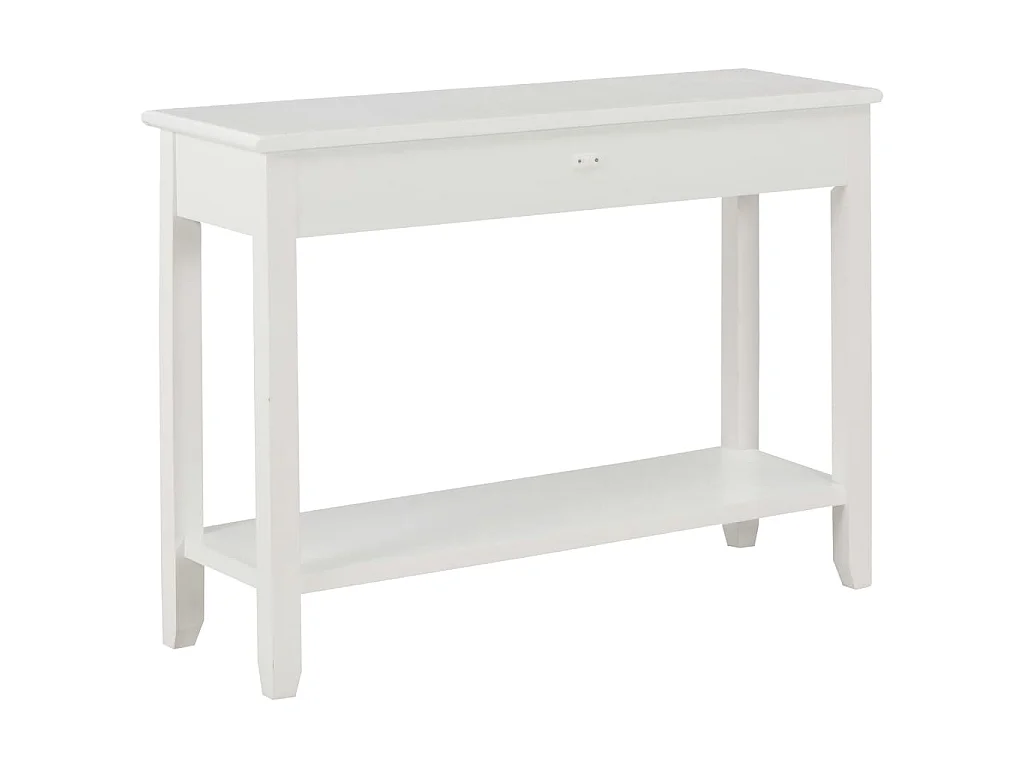 Table console Blanc 110x35x80 cm Bois