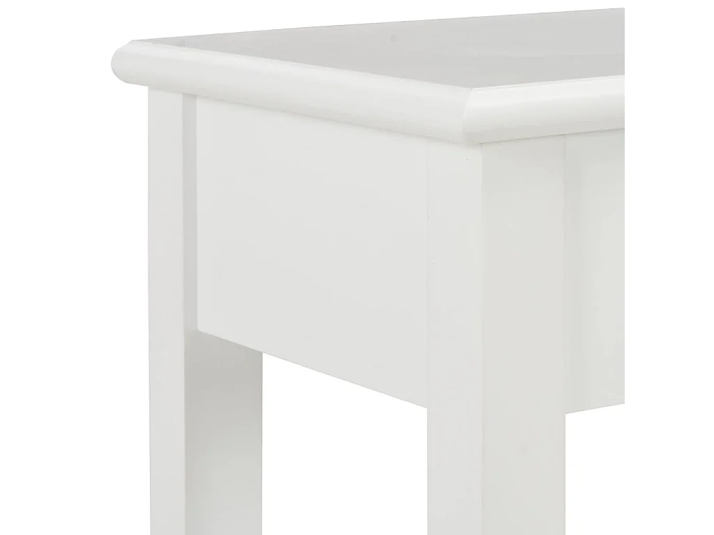 Table console Blanc 110x35x80 cm Bois