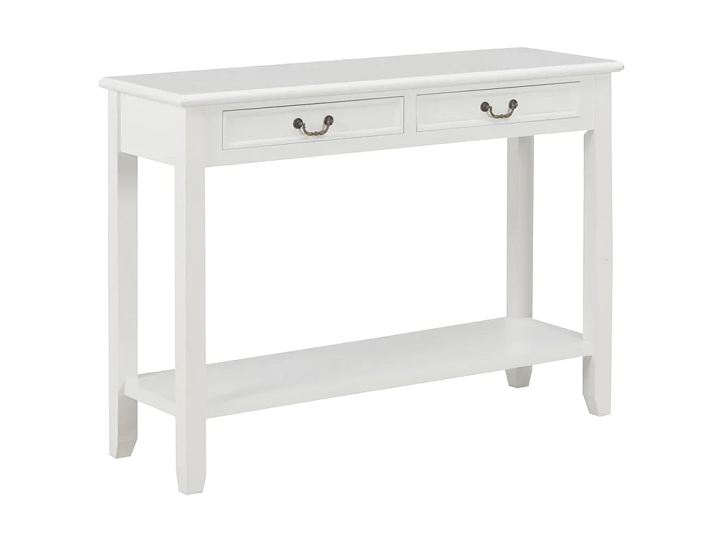Table console Blanc 110x35x80 cm Bois