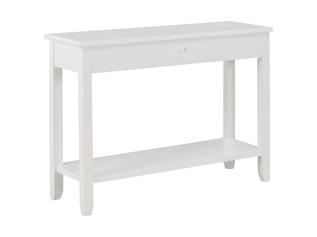 Table console Blanc 110x35x80 cm Bois