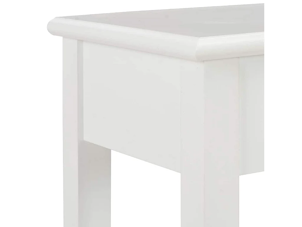 Table console Blanc 110x35x80 cm Bois
