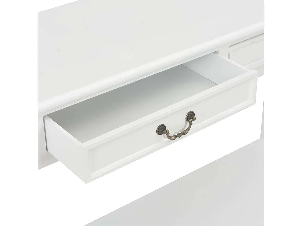 Table console Blanc 110x35x80 cm Bois