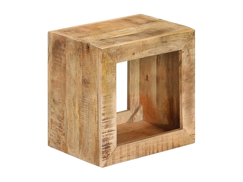 Sgabello 40x30x40 cm in Legno Massello di Mango