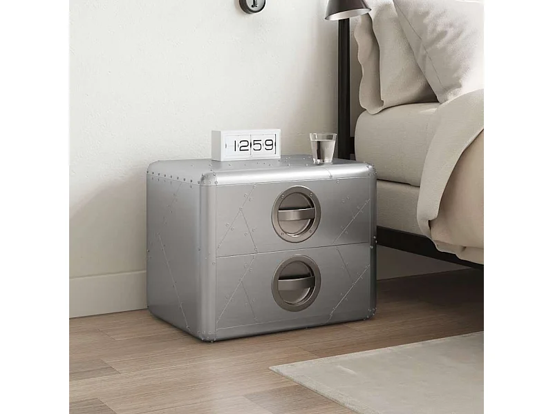 Aviator Beistelltisch Aluminium Vintage Flugzeug Stil