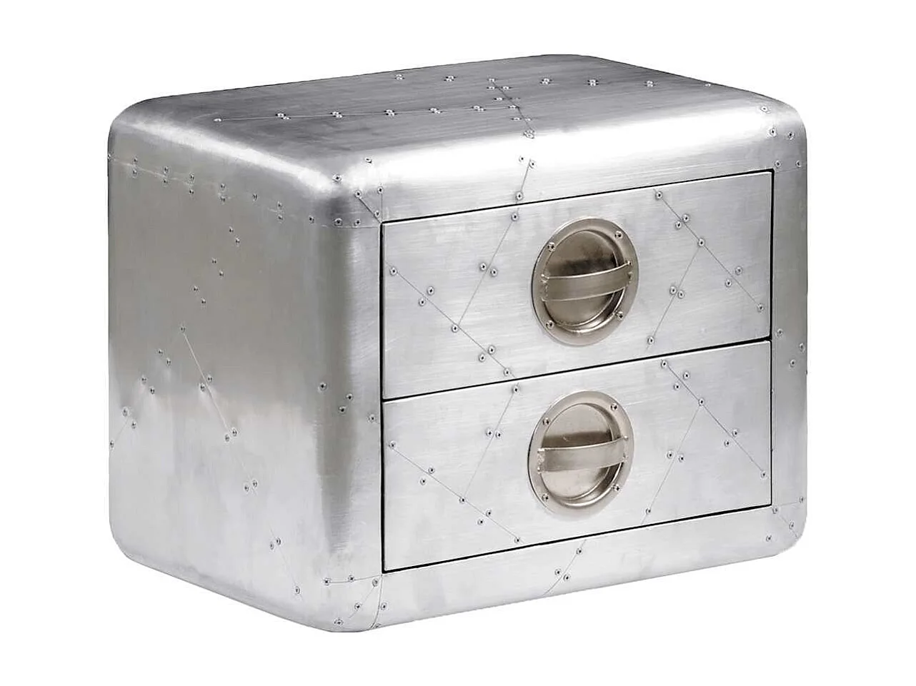 Aviator Beistelltisch Aluminium Vintage Flugzeug Stil