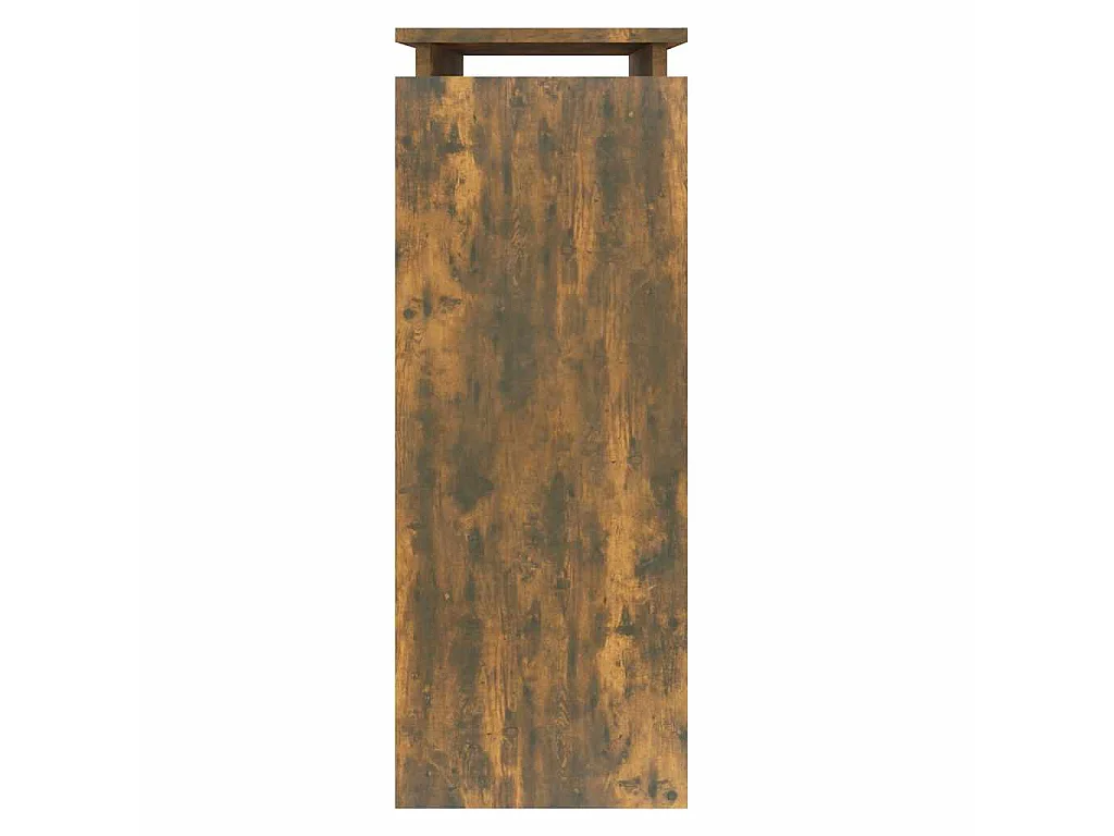 Table console Chêne fumé 80x30x80 cm Bois d'ingénierie