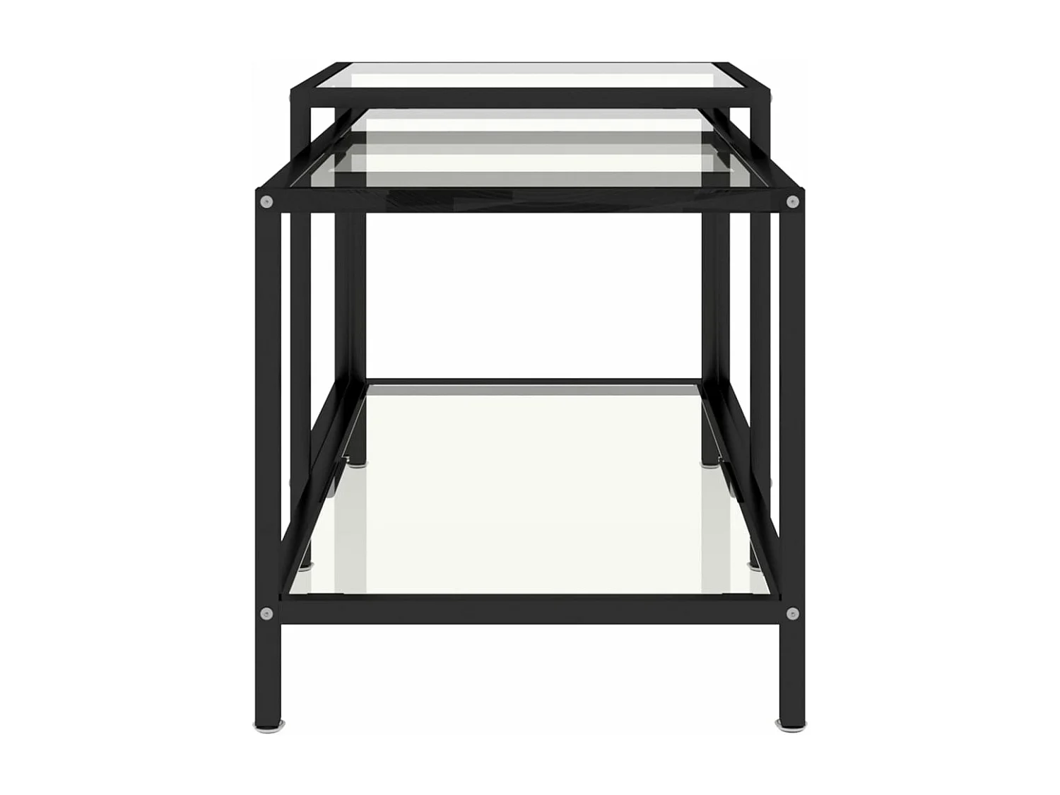 Beistelltische 2 Stk. Hartglas Transparent