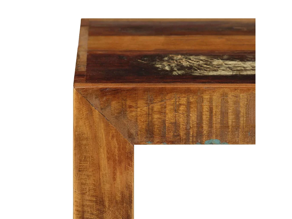 Sgabello in Legno Massello di Recupero 40x30x40 cm