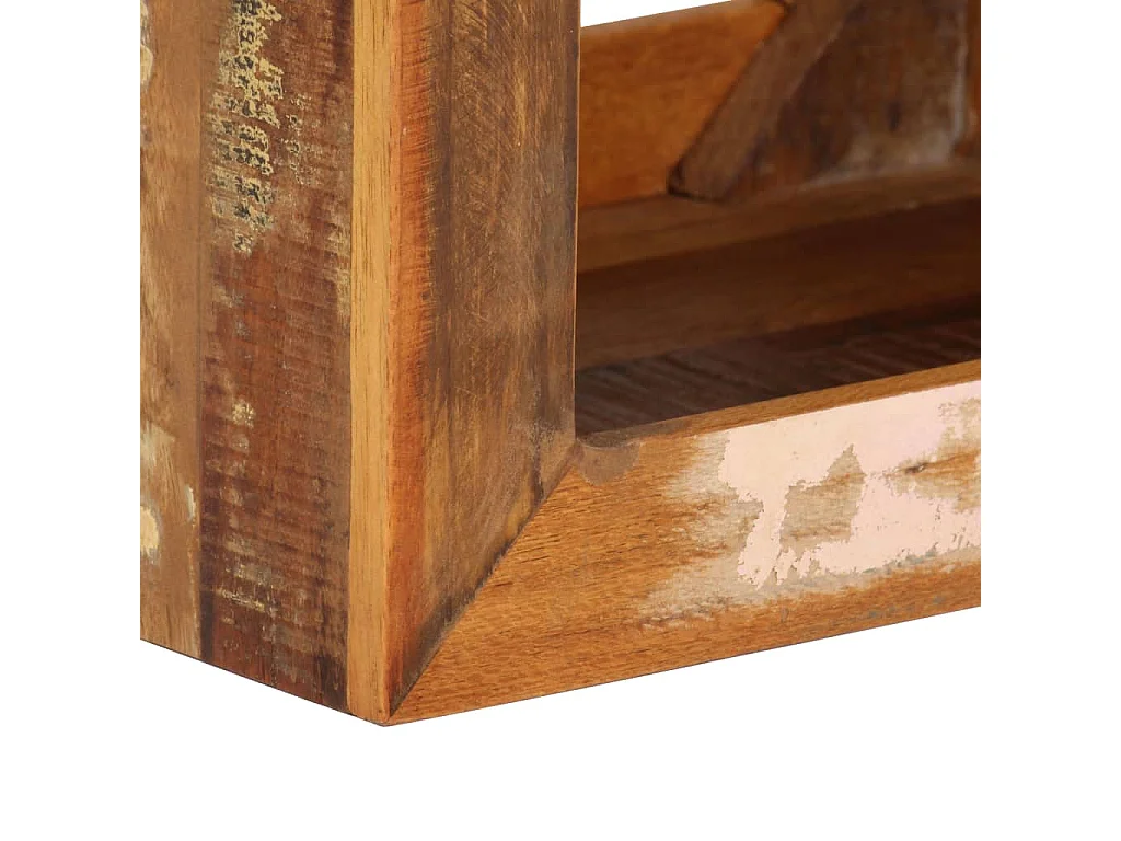 Sgabello in Legno Massello di Recupero 40x30x40 cm