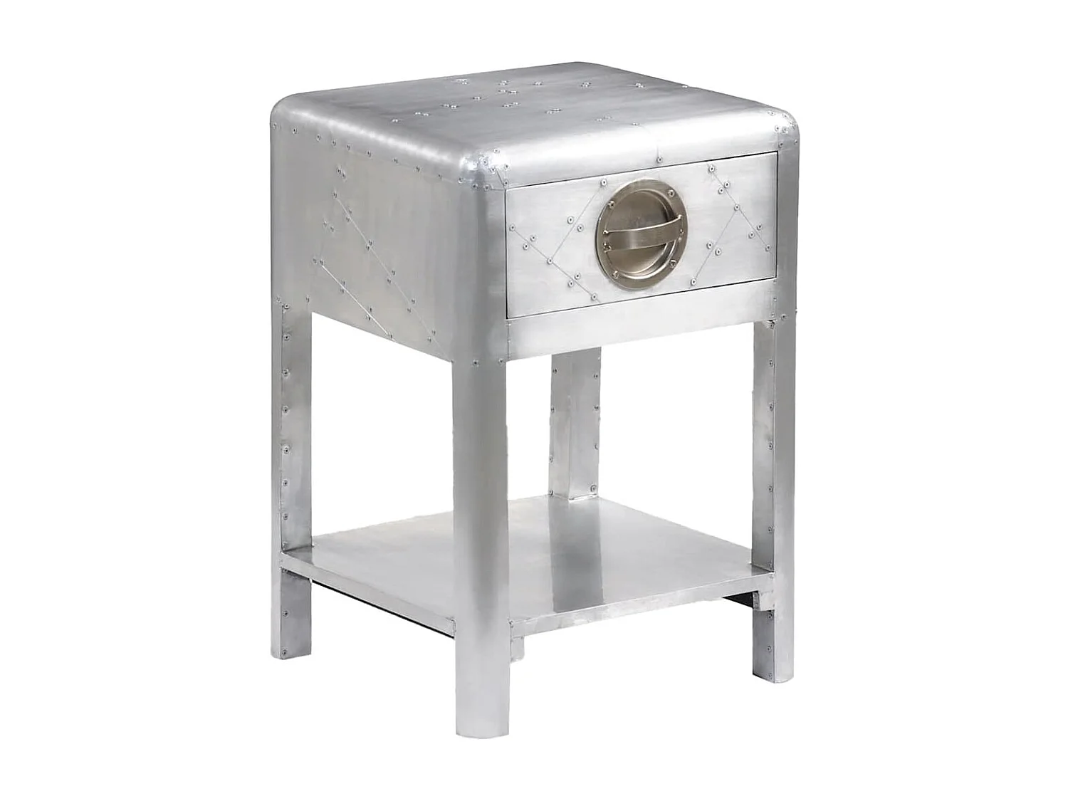 Table de coin avec 1 tiroir vintage Style d'aviation