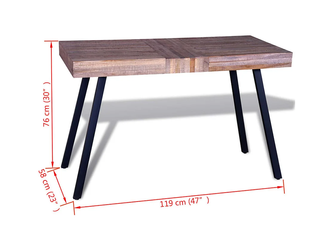 Tavolo in Legno di Recupero di Teak