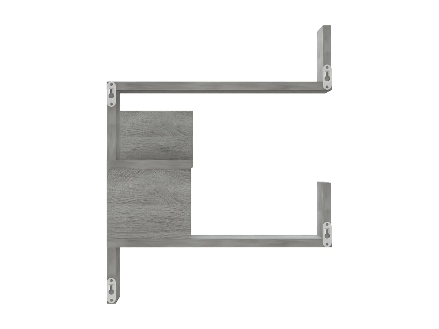 Wand-Eckregal Grau Sonoma 40x40x50 cm Holzwerkstoff