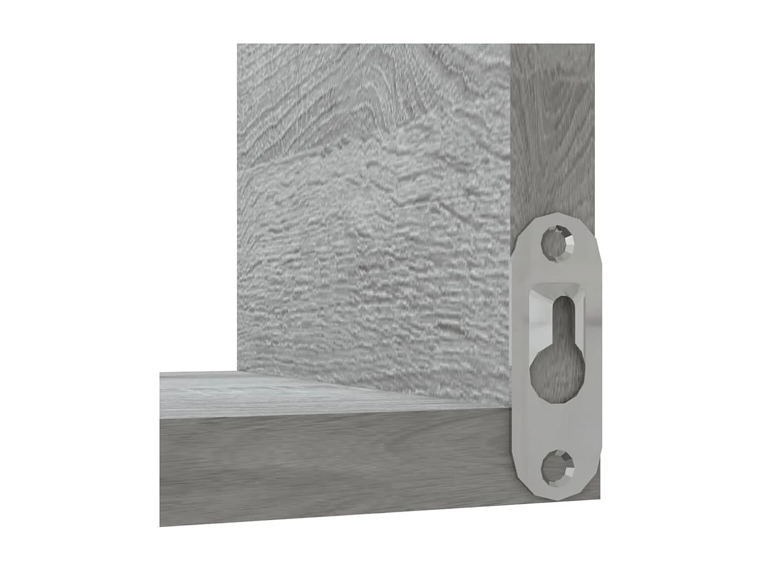 Wand-Eckregal Grau Sonoma 40x40x50 cm Holzwerkstoff