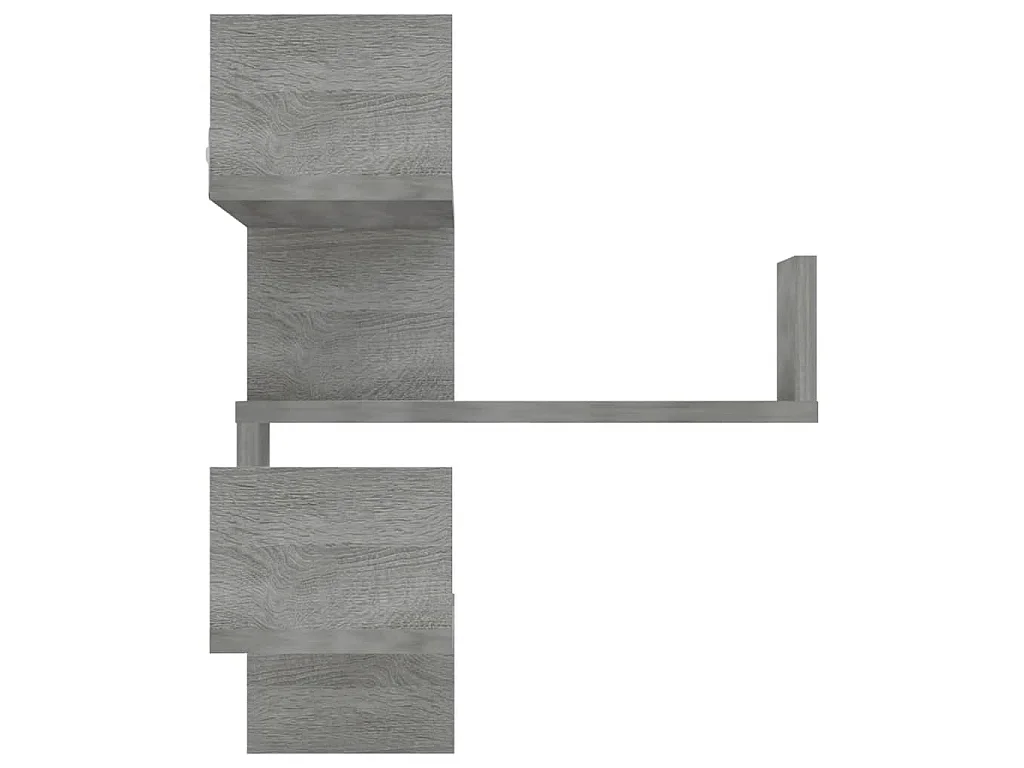 Étagère d'angle murale Sonoma gris 40x40x50cm Bois d'ingénierie