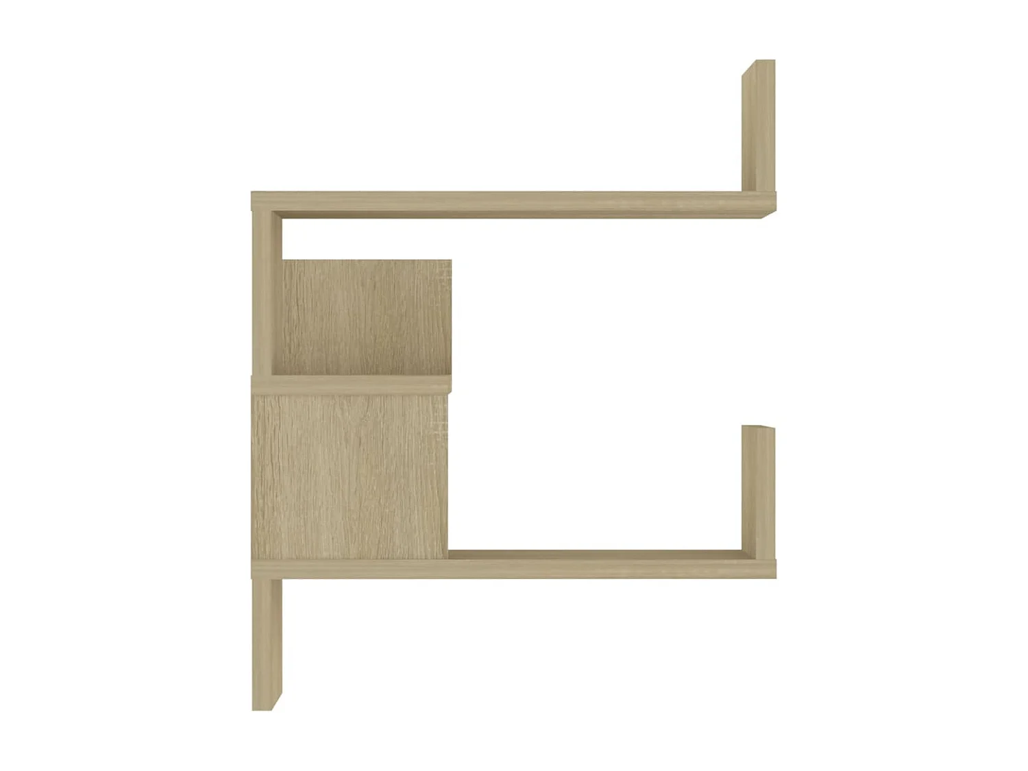 Wand-Eckregal Sonoma-Eiche 40x40x50 cm Holzwerkstoff