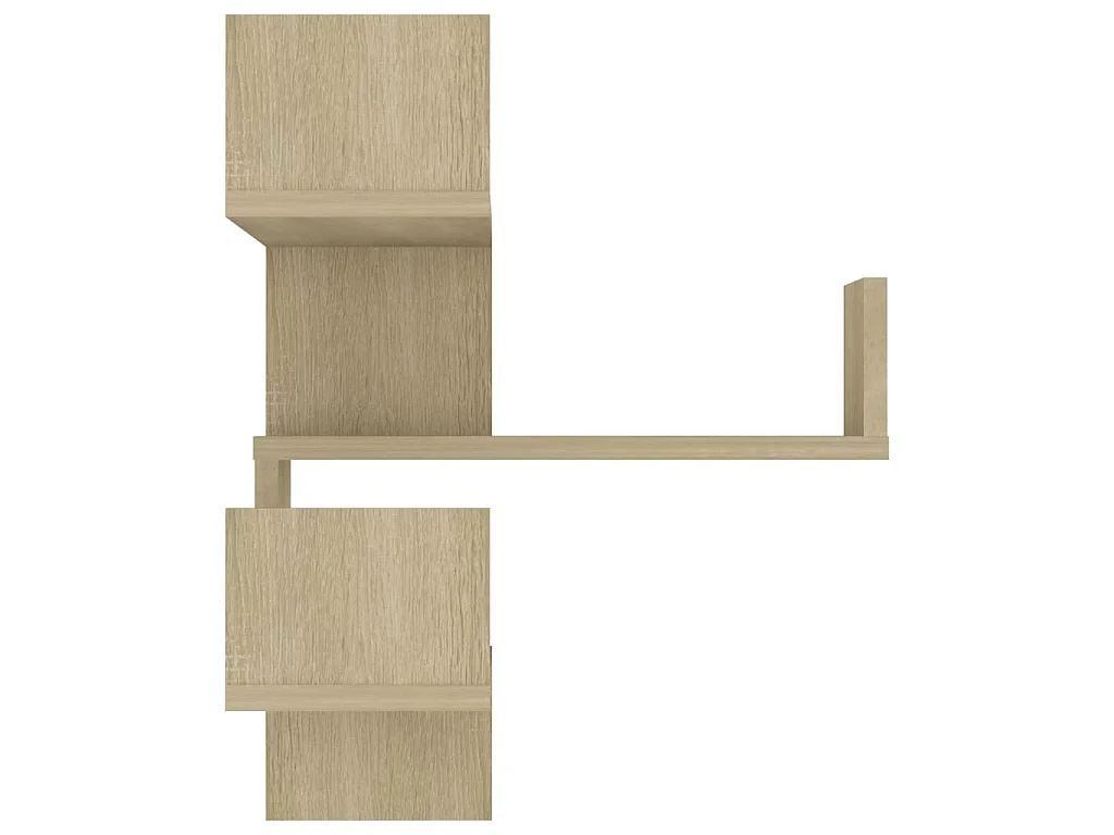 Étagère d'angle murale Chêne Sonoma 40x40x50 cm bois ingénierie
