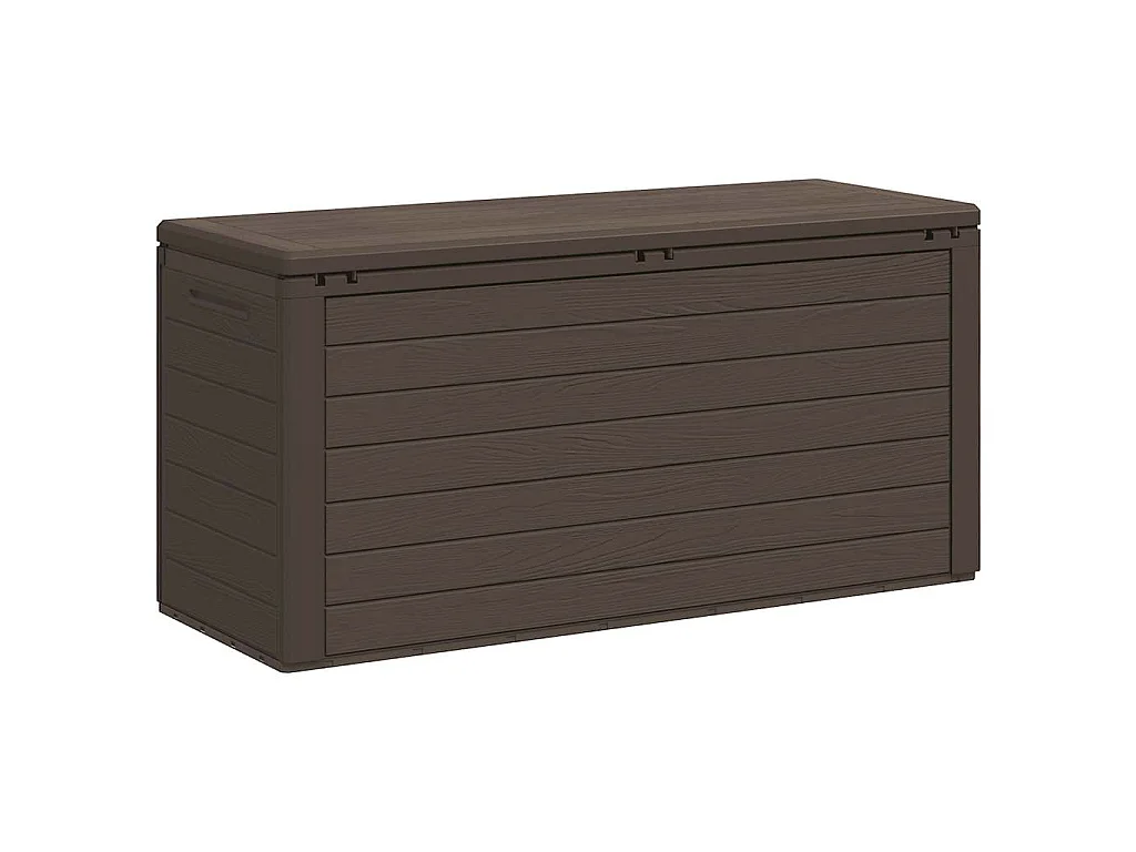 Baule da Giardino Marrone 116x44x55 cm