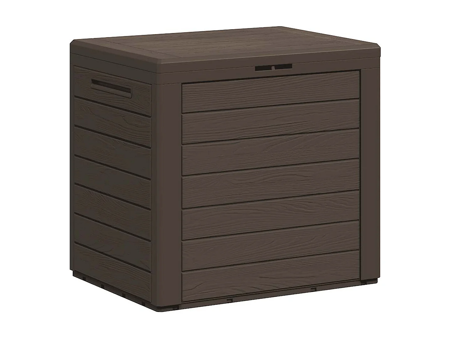 Boîte de stockage de jardin Marron 58,5x46x55 cm Polypropylène