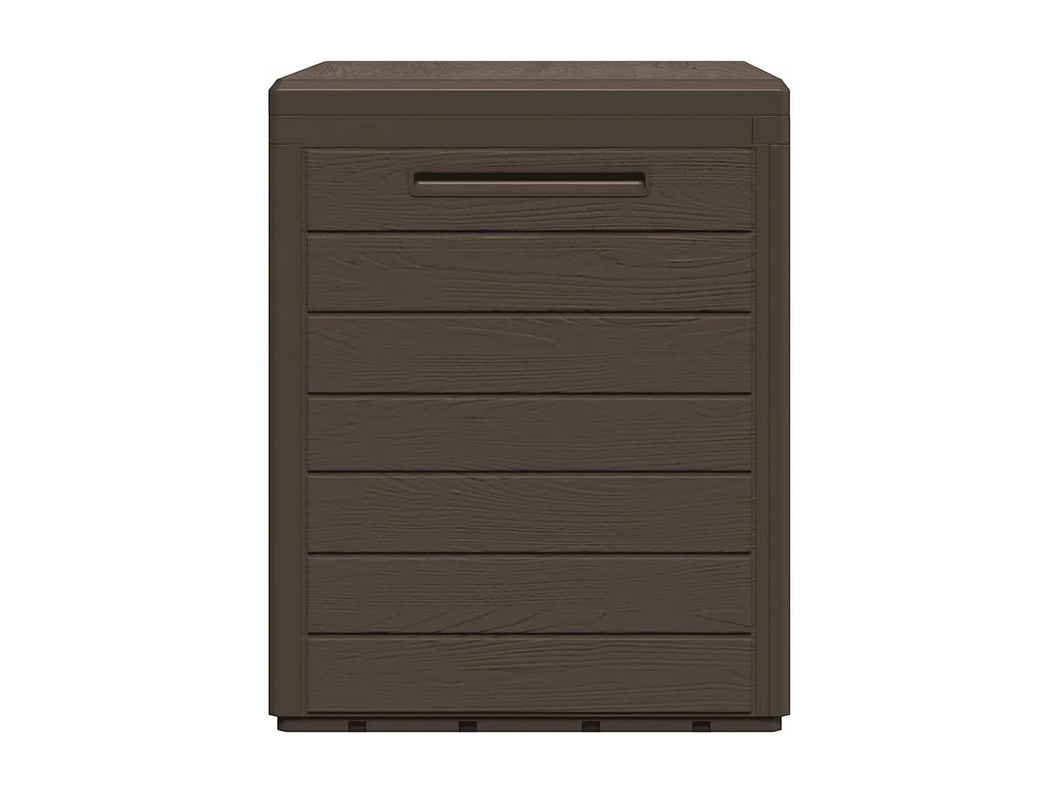 Boîte de stockage de jardin Marron 58,5x46x55 cm Polypropylène